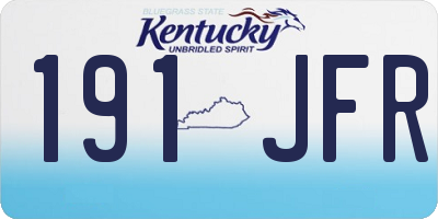 KY license plate 191JFR
