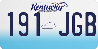 KY license plate 191JGB