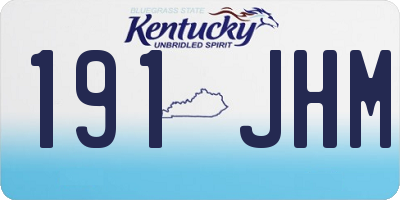 KY license plate 191JHM