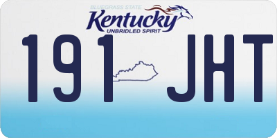KY license plate 191JHT