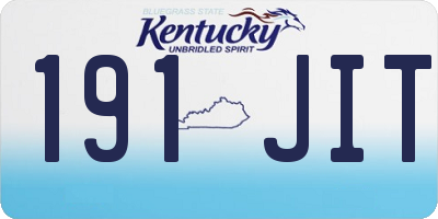 KY license plate 191JIT