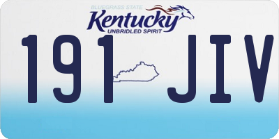 KY license plate 191JIV