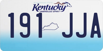 KY license plate 191JJA