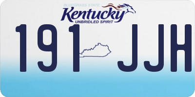 KY license plate 191JJH