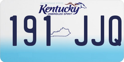 KY license plate 191JJQ