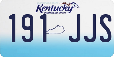 KY license plate 191JJS