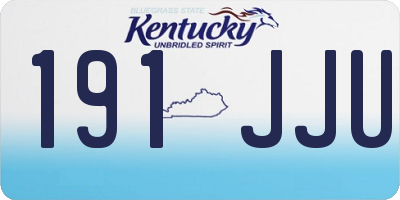 KY license plate 191JJU