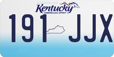 KY license plate 191JJX