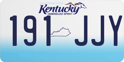 KY license plate 191JJY