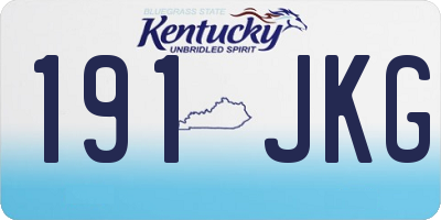 KY license plate 191JKG