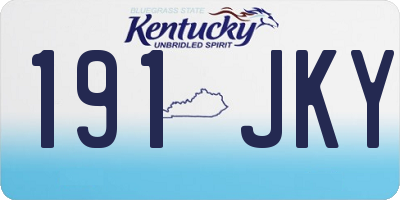 KY license plate 191JKY