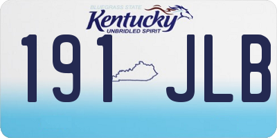 KY license plate 191JLB