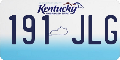 KY license plate 191JLG