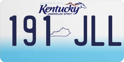 KY license plate 191JLL