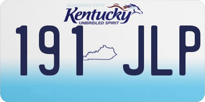 KY license plate 191JLP