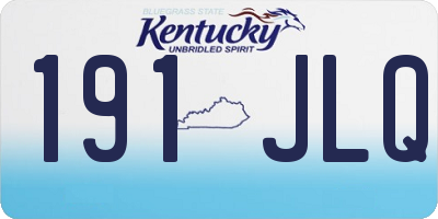 KY license plate 191JLQ