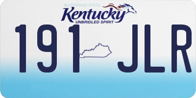 KY license plate 191JLR