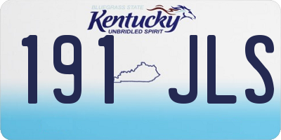 KY license plate 191JLS