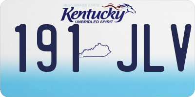 KY license plate 191JLV