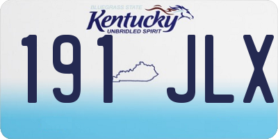 KY license plate 191JLX