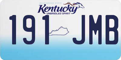 KY license plate 191JMB