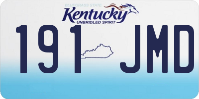 KY license plate 191JMD