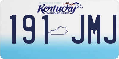 KY license plate 191JMJ