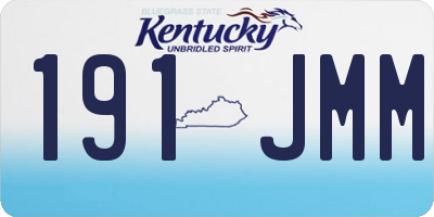 KY license plate 191JMM