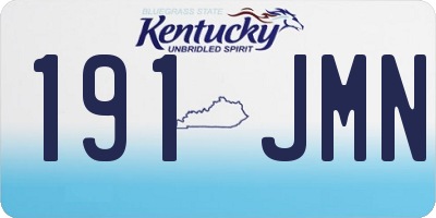 KY license plate 191JMN