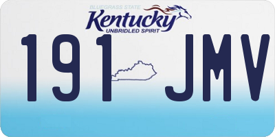 KY license plate 191JMV