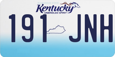 KY license plate 191JNH
