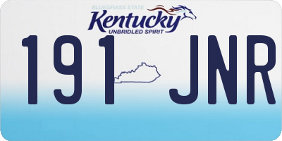 KY license plate 191JNR