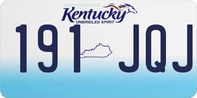 KY license plate 191JQJ