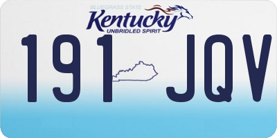 KY license plate 191JQV