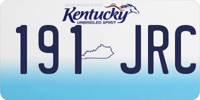 KY license plate 191JRC