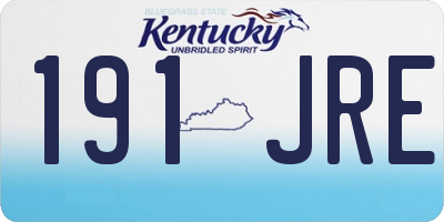 KY license plate 191JRE
