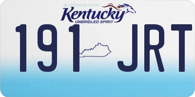 KY license plate 191JRT