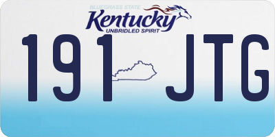 KY license plate 191JTG
