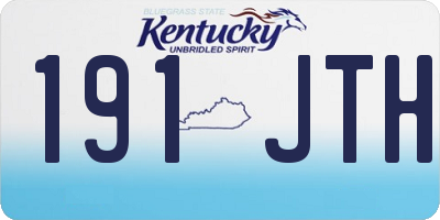 KY license plate 191JTH