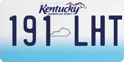 KY license plate 191LHT