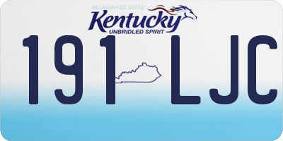 KY license plate 191LJC
