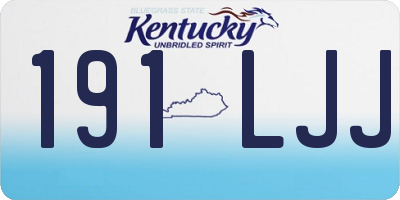 KY license plate 191LJJ