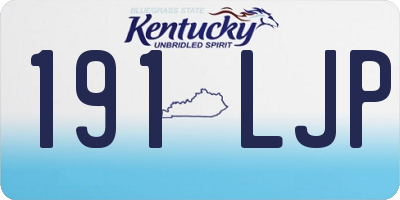 KY license plate 191LJP