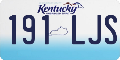 KY license plate 191LJS