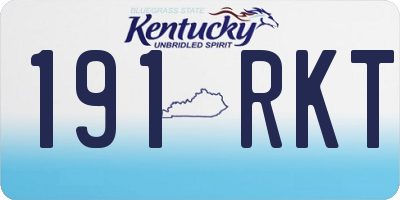KY license plate 191RKT