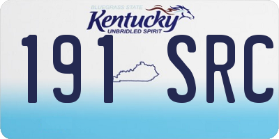 KY license plate 191SRC