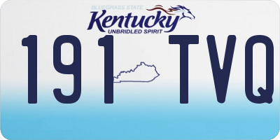 KY license plate 191TVQ