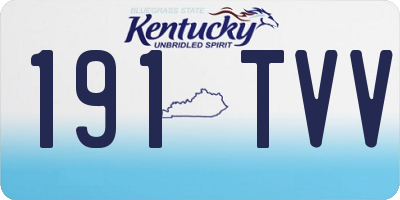 KY license plate 191TVV
