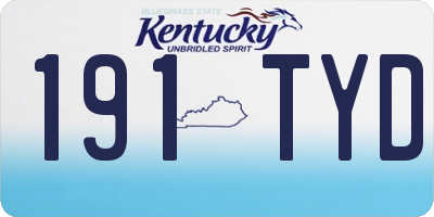 KY license plate 191TYD