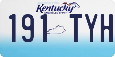 KY license plate 191TYH
